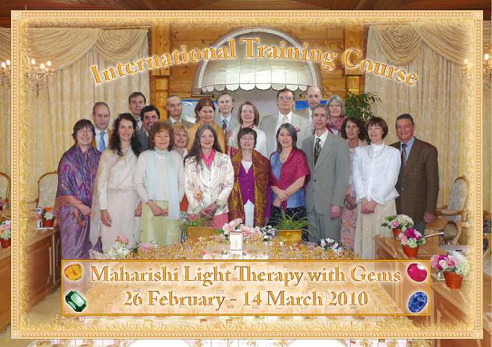 035 MLTWG_march 14 2010 Crs2.jpg - Nine Canadians graduated from the first two courses qualifying individuals to administer Maharishi Light Therapy with Gems in Canada.